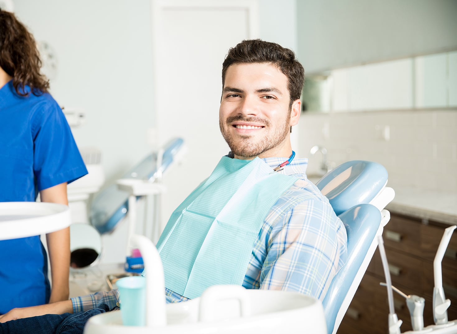 man during airway dentistry consultation at cox family dentistry